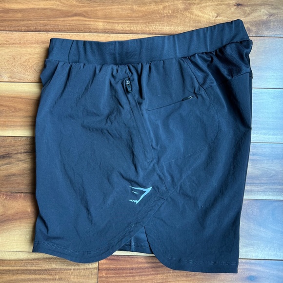 Gymshark Pants - Gymshark Black Womens Athletic Spandex lined running Shorts S Small